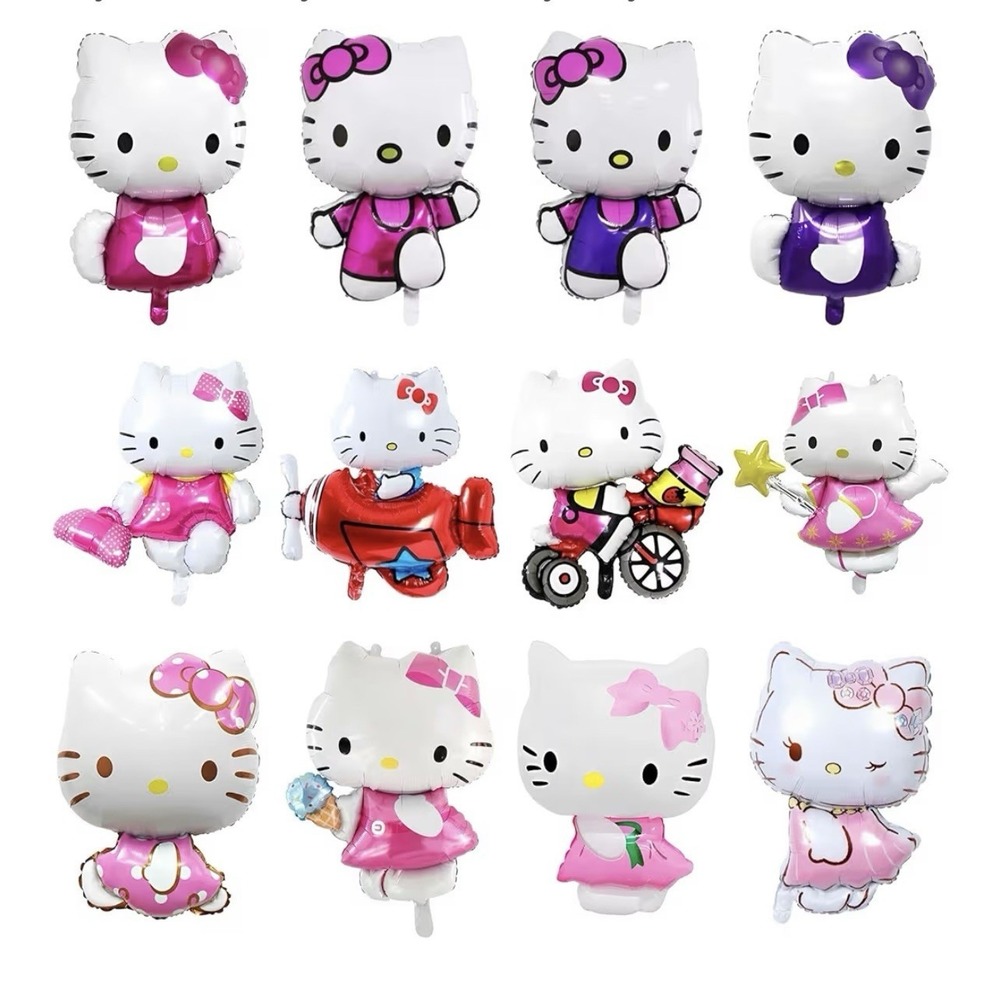 Hello Kitty Foil Balloons 12pcs WARNING-‎ CHOKING HAZARD -